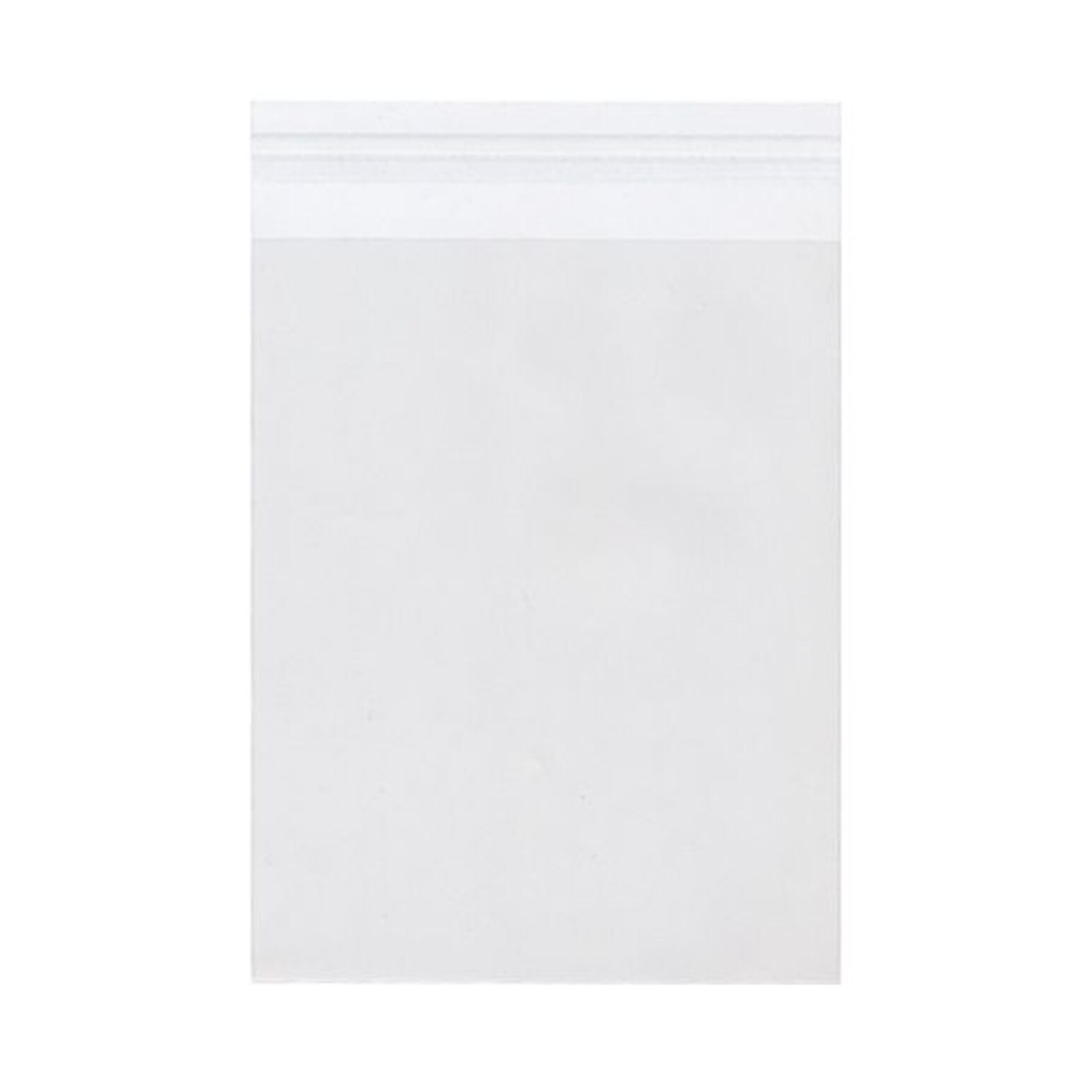 JAM Paper Cello Sleeves with Peel & Seal Closure, 6.4375 x 8.25, Clear, 100/Pack (A8CELLO)