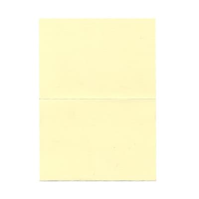 JAM Paper® Blank Foldover Cards, 4bar / A1 size, 3 1/2 x 4 7/8, Ivory Linen, 500/box (309877B)