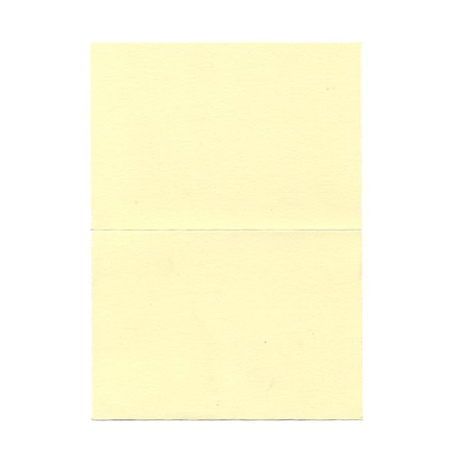 JAM Paper® Blank Foldover Cards, 4bar / A1 size, 3 1/2 x 4 7/8, Ivory Linen, 500/box (309877B)