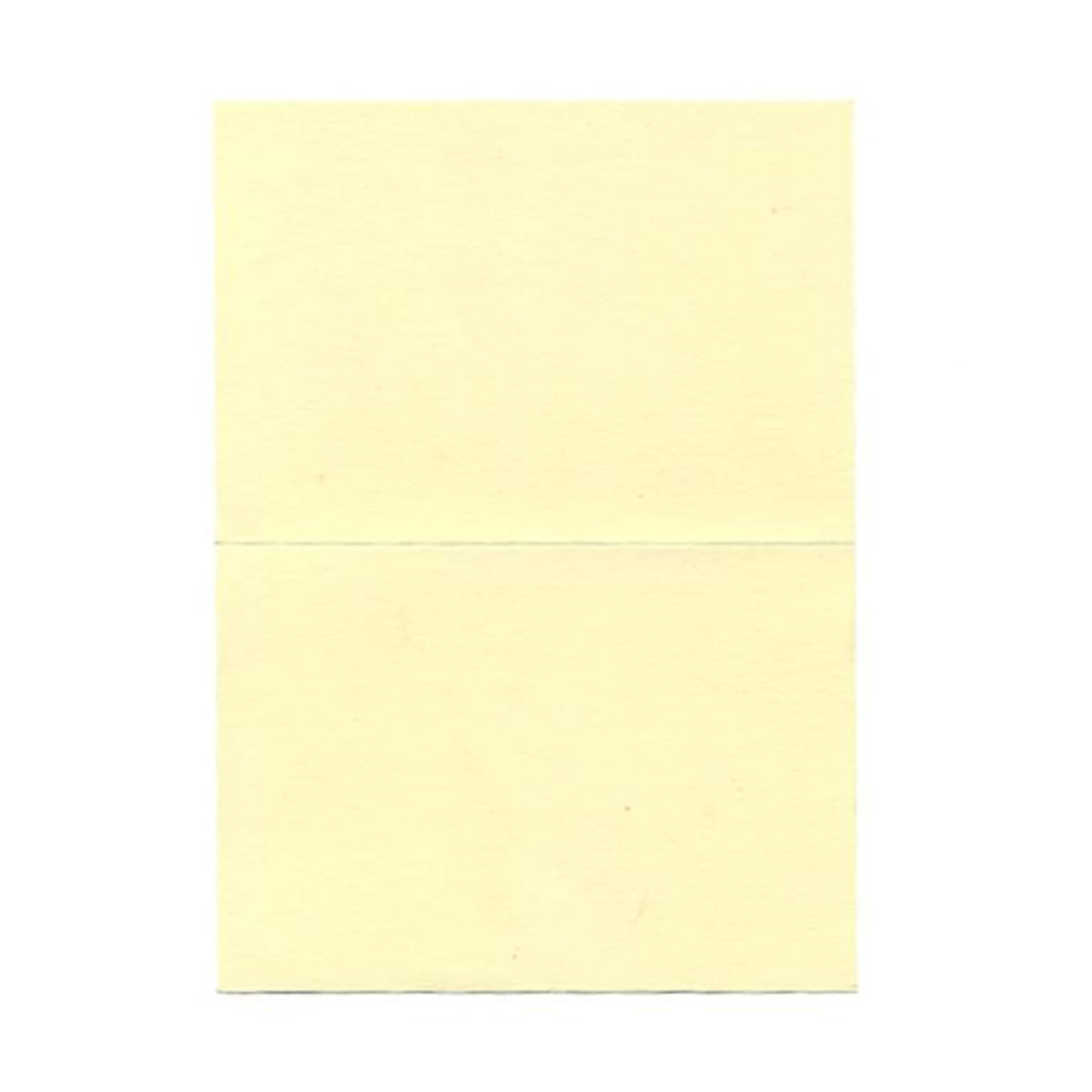 JAM Paper® Blank Foldover Cards, 4bar / A1 size, 3 1/2 x 4 7/8, Ivory Linen, 500/box (309877B)