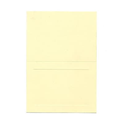 JAM Paper® Blank Foldover Cards, 4bar / A1 size, 3 1/2 x 4 7/8, Ivory Wove Panel, 25/pack (37806087)