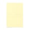 JAM Paper® Strathmore Foldover Cards, A6 Size, 4 5/8 x 6 1/4, 80lb Ivory Wove Panel, 25/Pack (378060