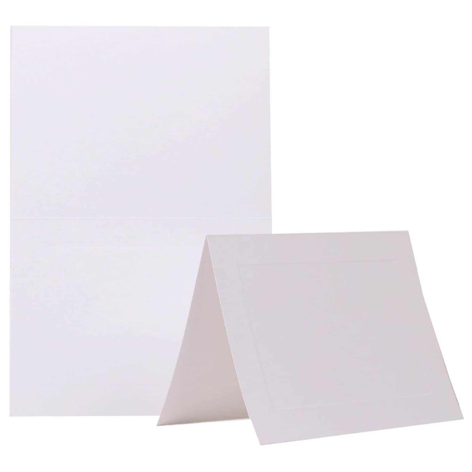 JAM Paper® Blank Foldover Cards, A7 size, 5 x 6 5/8, Ivory, 500/box (0309940B)