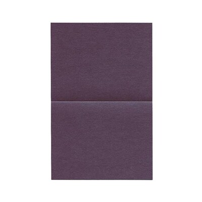 JAM Paper® Stardream Foldover Cards, 4 1/4 x 5.5, Metallic Ruby Purple, 50/Pack (6935525)