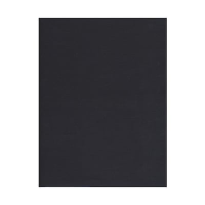 JAM Paper® Matte Cardstock, 8.5 x 11, 80lb Black Linen Recycled, 250/ream (6293359B)