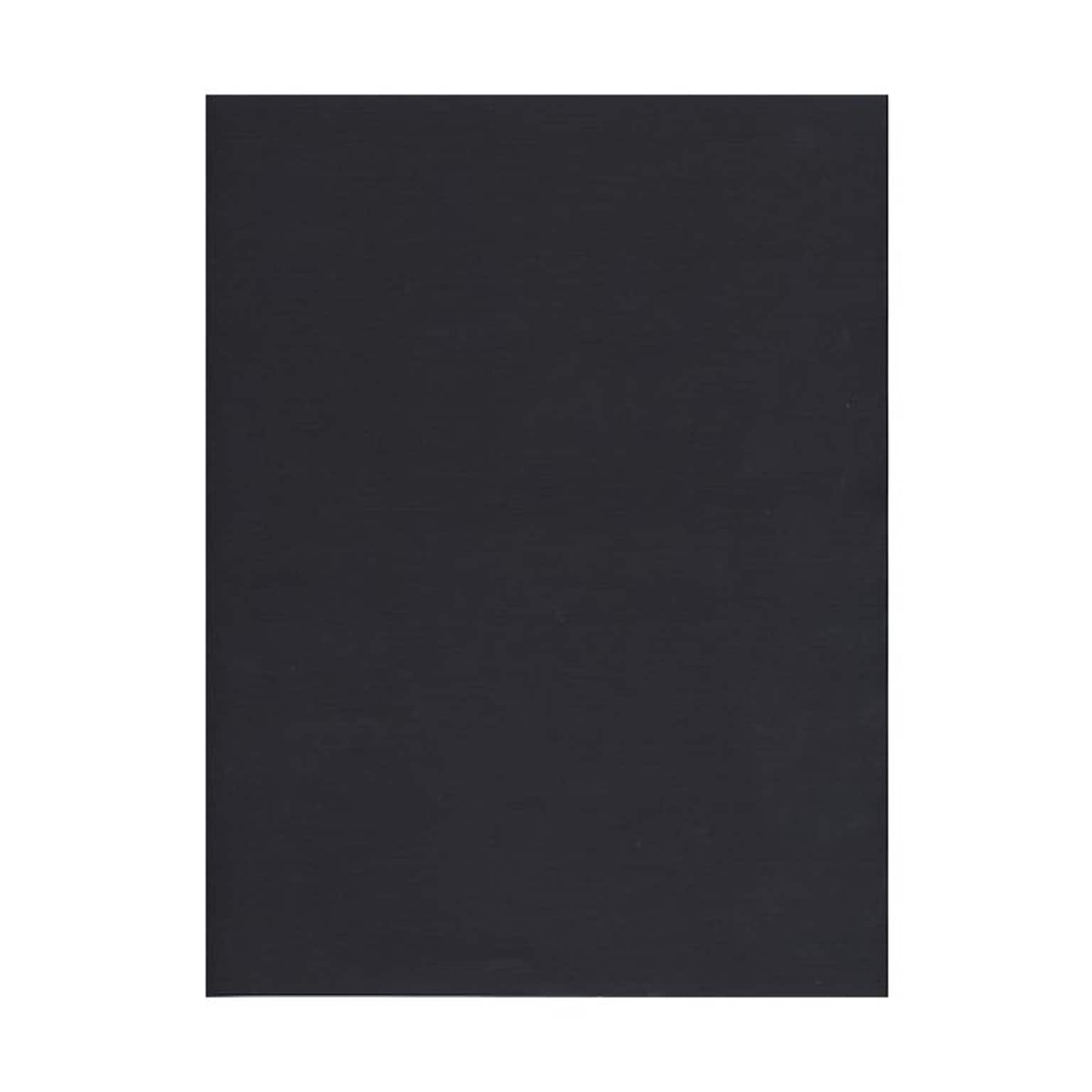 JAM Paper® Matte 32lb Paper, 8.5 x 11, Black Linen Recycled, 500 Sheets/Ream (11130B)