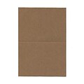 JAM Paper® Blank Foldover Cards, 4bar / A1 size, 3 1/2 x 4 7/8, 60lb Brown Kraft Paper Bag Recycled, 25/pack (530910825)