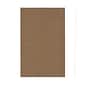 JAM Paper® Blank Foldover Cards, A2 size, 4 3/8 x 5 7/16, 60lb Brown Kraft Paper Bag Recycled, 25/pack (530910828)