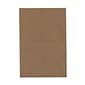 JAM Paper® Blank Foldover Cards, A6 Size, 4 5/8 x 6 1/4, Brown Kraft Paper Bag Recycled, 25/Pack (530910831)