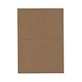 JAM Paper® Blank Foldover Cards, A7 Size, 5 x 6 5/8, 60lb Brown Kraft Recycled, 25/Pack (530910832)