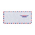 JAM Paper® #10 Airmail Envelopes, 4.125 x 9.5, White, Bulk 1000/Carton (A35532B)