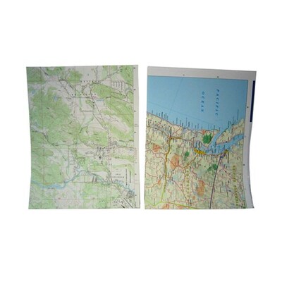 JAM Paper® Colored Map Paper, 24 lbs., 8.5 x 11, Map Design, 25 Sheets/Pack (163969)