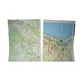 JAM Paper® Colored Map Paper, 24 lbs., 8.5 x 11, Map Design, 25 Sheets/Pack (163969)