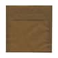 JAM Paper 8.5 x 8.5 Square Translucent Vellum Invitation Envelopes, Earth Brown, 25/Pack (1592169)