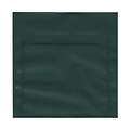 JAM Paper® 6.5 x 6.5 Square Translucent Vellum Invitation Envelopes, Racing Green, 100/Pack (1592125B)