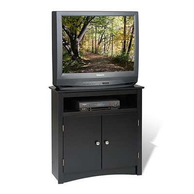 NEW Sonoma 32" Tall Corner TV Cabinet Stand Black 