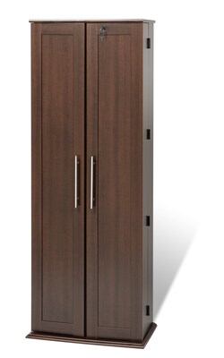 Prepac™ Grande Locking Media Storage Cabinet With Shaker Doors, Espresso