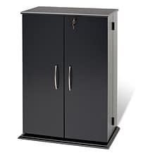 Prepac™ Locking Media Storage Cabinet, Black (BVS-0136)