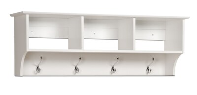 Prepac™ Sonoma Entryway Cubbie Shelf, 48" x 11.5", White