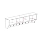 Prepac™ Wide Hanging Entryway Shelf, 60" x 11.5", Espresso