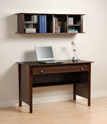 Prepac™ Wall Mounted Desk Hutch, 48" x 11.5", Espresso (EHD-1348)