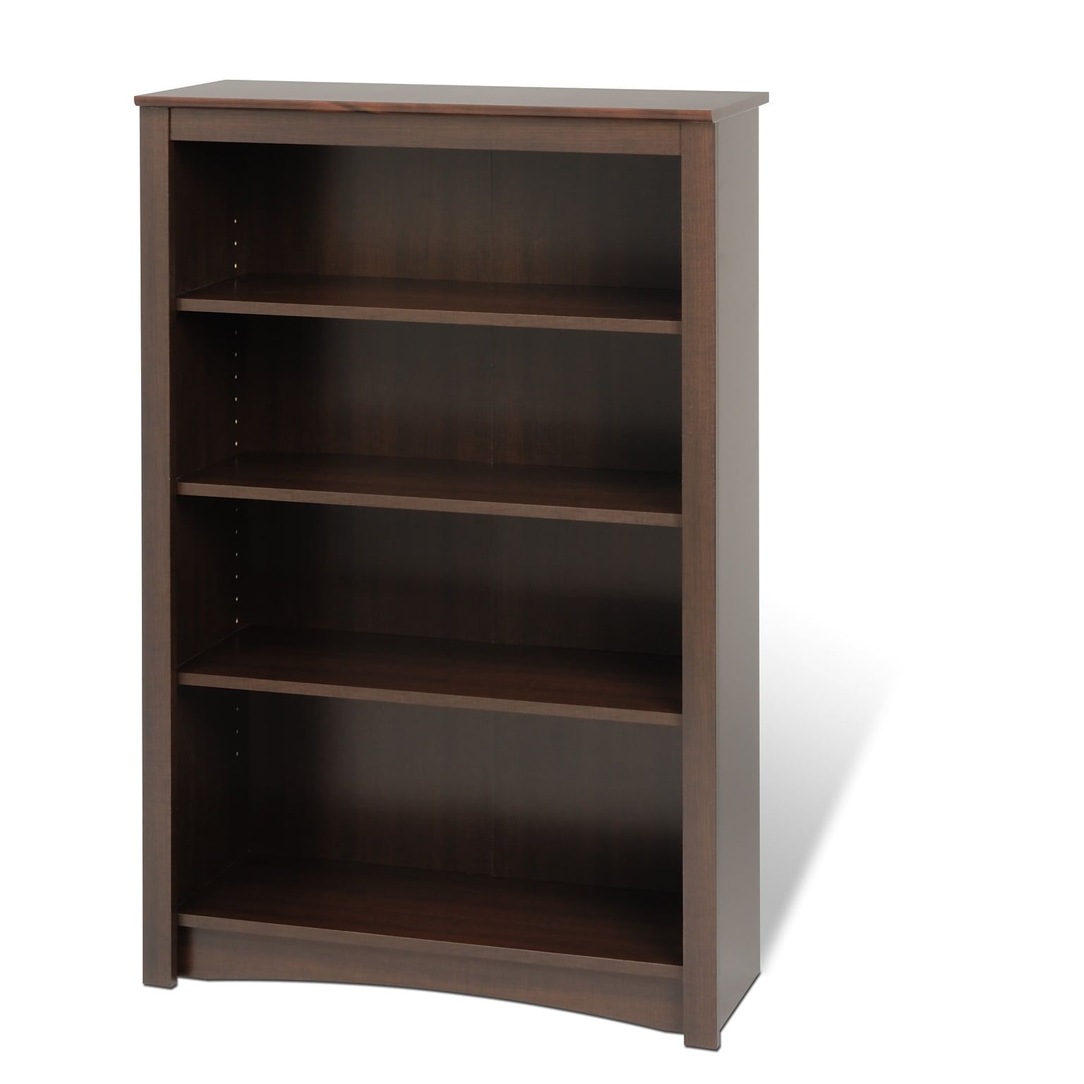 Prepac™ 48 4-Shelf Bookcase with Adjustable Shelves, Espresso, Wood (EDL-3248)