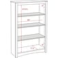 Prepac™ 4 Shelf Bookcase, Espresso