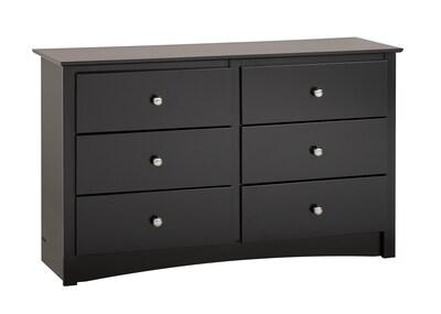 Prepac Sonoma Composite Wood Children S 6 Drawer Dresser Black