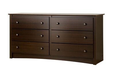 Prepac™ 29" Fremont 6 Drawer Dresser, Espresso (EDC-6330-K)