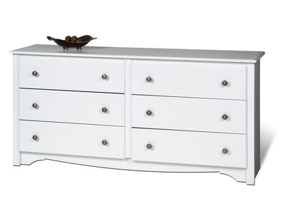 Prepac™ 29" Monterey 6 Drawer Dresser, White (WDC-6330-K)