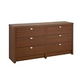 Prepac™ 29.75 Series 9 Designer Collection 6 Drawer Dresser, Brown Walnut