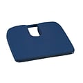 DMI® 15 x 14 x 1 1/2 - 3 Polyurethane Foam Sloping Coccyx Cushion, Navy