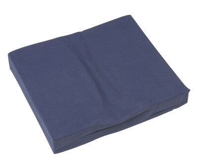 DMI® Seat Mate™ 16 x 18 x 3 Foam Relief Coccyx Cushion, Polyester/Cotton Cover, Navy