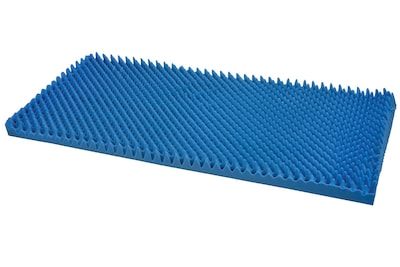 DMI® 33 x 72 x 2 Hospital Bed Size Convoluted Bed Pad, Blue