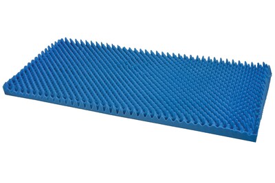 DMI® 33 x 72 x 3 Hospital Bed Size Convoluted Bed Pad, Blue