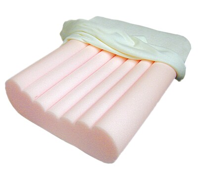 DMI® 12 x 19 Radial Cut Memory Foam Pillow, Cream