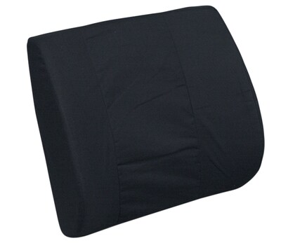 DMI® 14 x 13 Foam Standard Lumbar Cushion, Polyester/Cotton Cover, Black