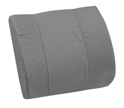 DMI® 14 x 13 Foam Standard Lumbar Cushion With Strap, Polyester/Cotton Cover, Gray