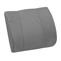 DMI® 14 x 13 Foam Standard Lumbar Cushion With Strap, Polyester/Cotton Cover, Gray