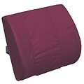DMI® 14 x 13 Foam Memory Lumbar Cushion With Strap, Polyester/Cotton Cover, Burgundy