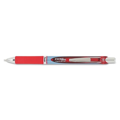Pentel EnerGel RTX Retractable Liquid Gel Pen, Medium Point, Red Ink (PENBLN77B)