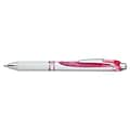 Pentel EnerGel Retractable Gel Pen, 0.7mm, Medium Point, Pink Ink (PENBL77PWP)