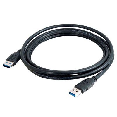C2G® 6.5 USB 3.0 A Male to A Male Cable; Black