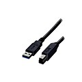 Comprehensive® 6 USB 3.0 A Male To B Male Cable; Black