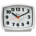 Equity by La Crosse Electric Analog Alarm Clock, White (33100)