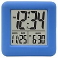 Equity by La Crosse Soft Blue Cube LCD Alarm Clock (70905)