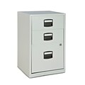 Bisley® Three Drawer Steel Home Filing Cabinet, Light Gray
