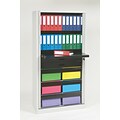 Bisley® 78 Office Filing & Storage Tambour Cabinet, Light Gray