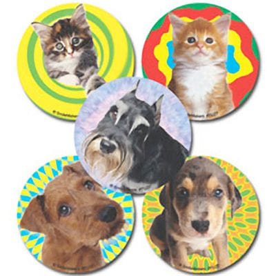SmileMakers® Fuzzy Friends Stickers, 2-1/2”H x 2-1/2”W, 100/Roll
