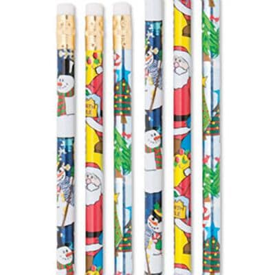 SmileMakers® Christmas Glitz Pencils; 50 PCS